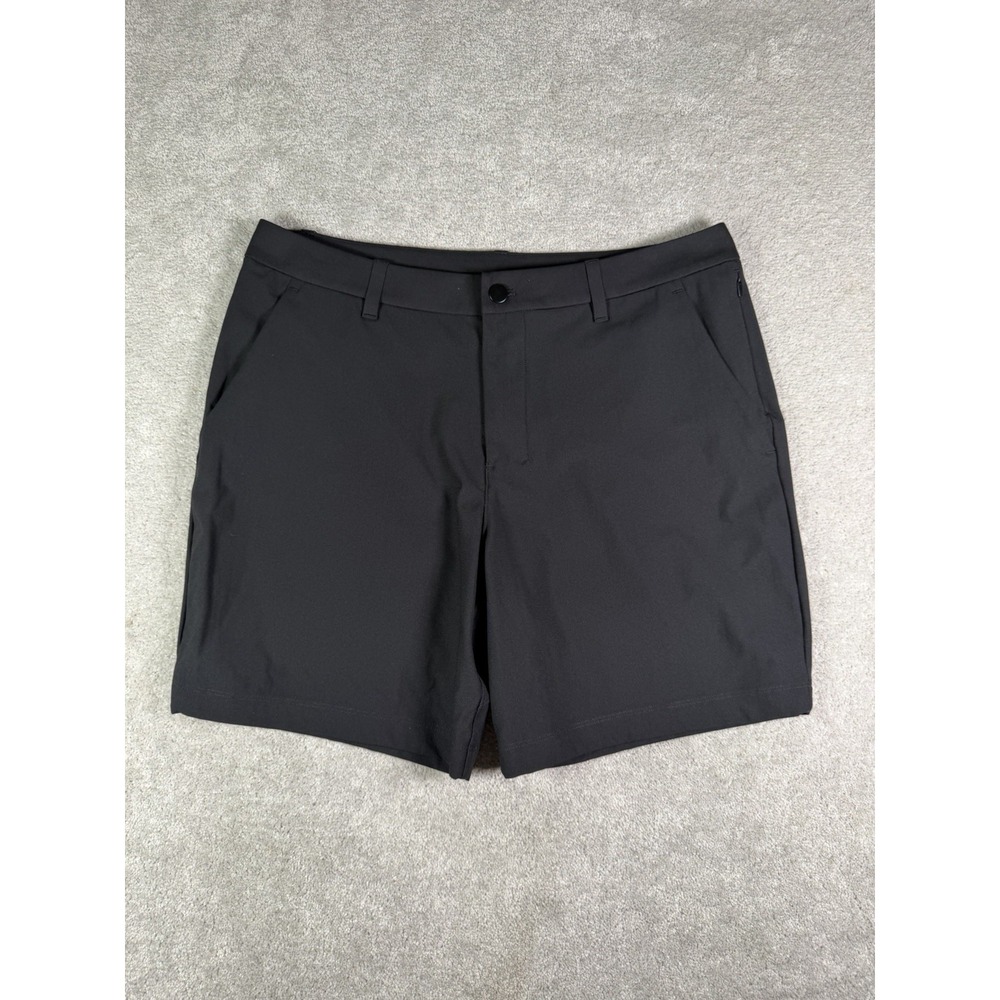 Lululemon ABC Classic Fit 7" Shorts Mens 34 Black LM7BMHS Warpstreme